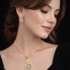 Elara Golden Grace Pendant set