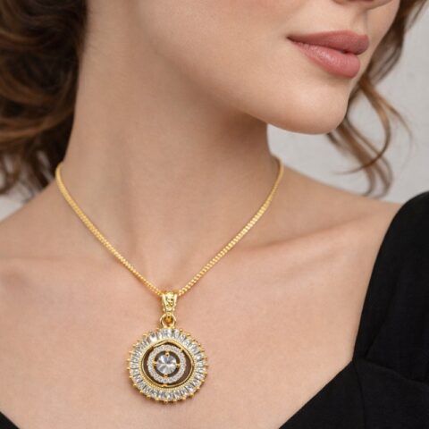 Aurelia Golden Halo Pendant set
