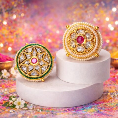 Floral Stone Statement Ring