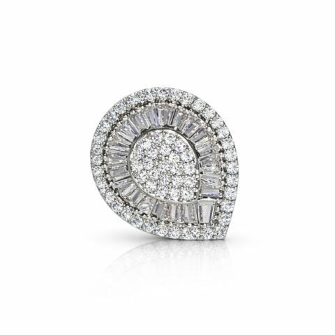 Crystal Drop Designer Ring