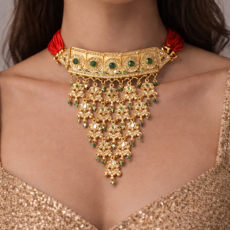 Cascade Pendant Bead Necklace - Image 2