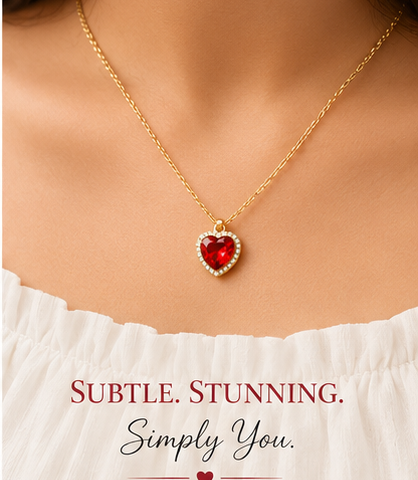 Summer Collection Heart Pendant Necklace for Women